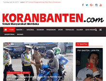 Tablet Screenshot of koranbanten.com